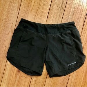 Brooks running shorts, black, size M